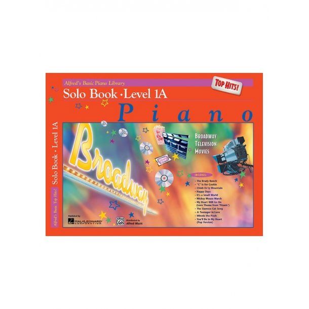 ALFRED'S BASIC PIANO LIBRARY TOP HITS SOLO LEVEL 1A PIANO BOOK