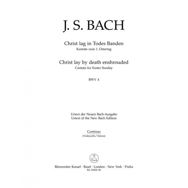 Christ lay by death enshrouded - Bach, Johann Sebastian