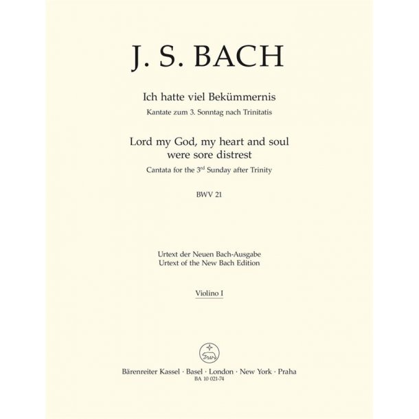 Lord my God, my heart and soul were sore distrest - Bach, Johann Sebastian