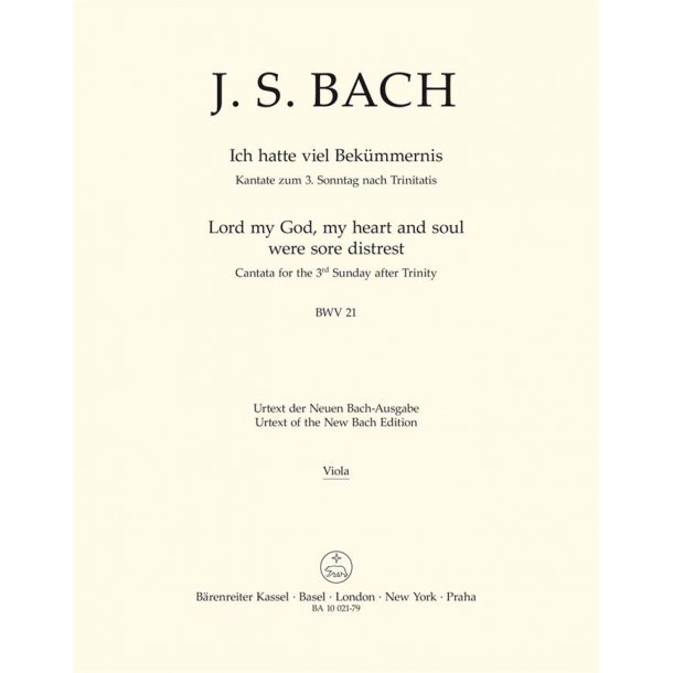 Lord my God, my heart and soul were sore distrest - Bach, Johann Sebastian