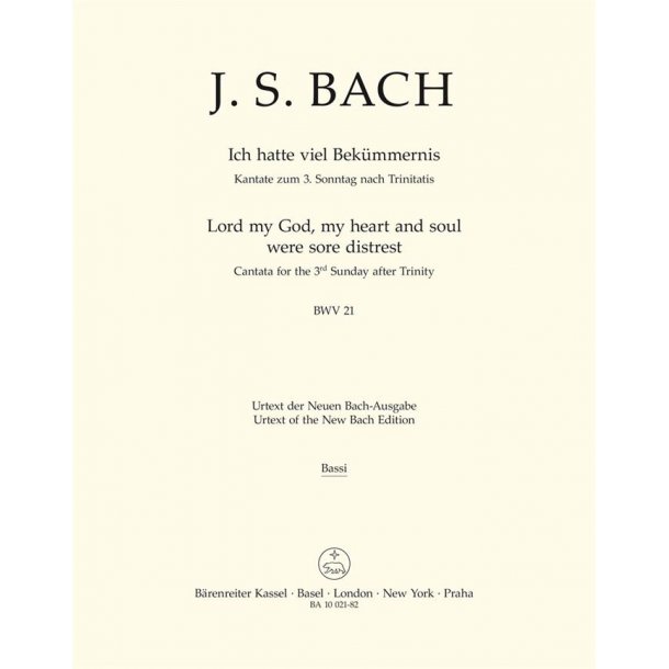 Lord my God, my heart and soul were sore distrest - Bach, Johann Sebastian