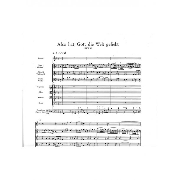 Also hat Gott die Welt geliebt - Bach, Johann Sebastian