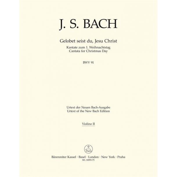 Gelobet seist du, Jesu Christ - Bach, Johann Sebastian
