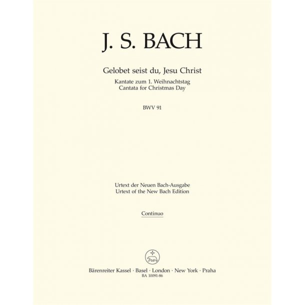 Gelobet seist du, Jesu Christ - Bach, Johann Sebastian