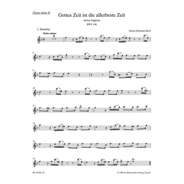 Mighty God, His time is ever best - Bach, Johann Sebastian