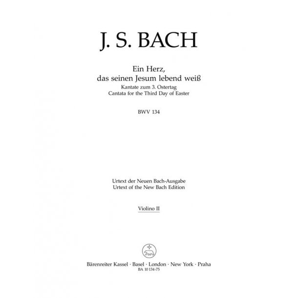 Ein Herz, das seinen Jesum lebend wei? - Bach, Johann Sebastian