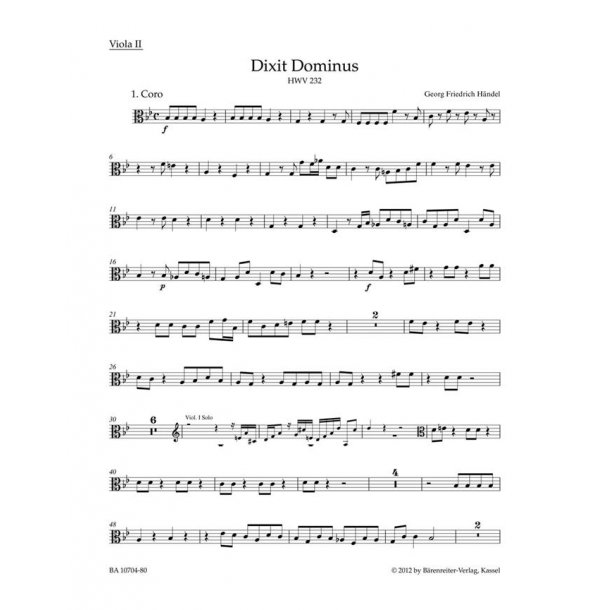 Dixit Dominus - H&auml;ndel, Georg Friedrich