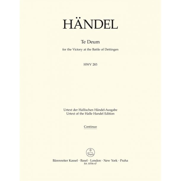Te Deum for the Victory at the Battle of Dettingen - H&auml;ndel, Georg Friedrich