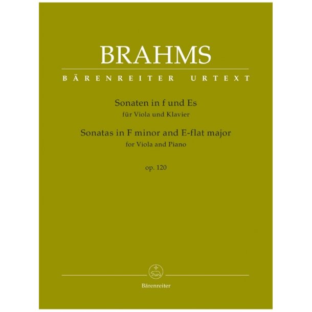 Sonatas in F minor and E-flat major - Brahms, Johannes