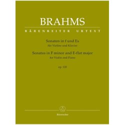 Sonatas in F minor and E-flat major - Brahms, Johannes