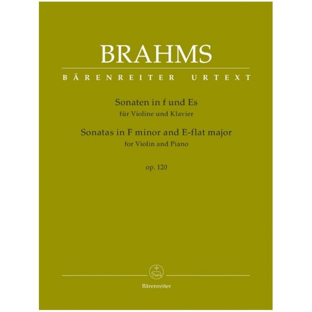 Sonatas in F minor and E-flat major - Brahms, Johannes