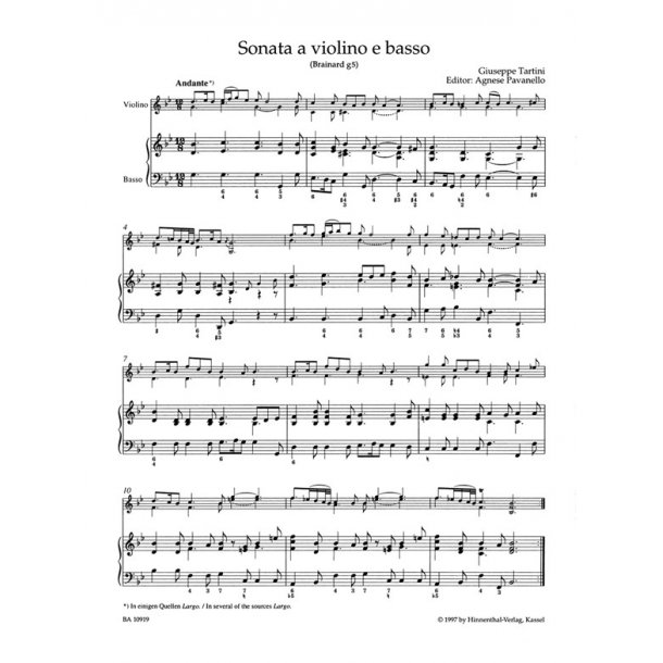 Sonata - Tartini, Giuseppe