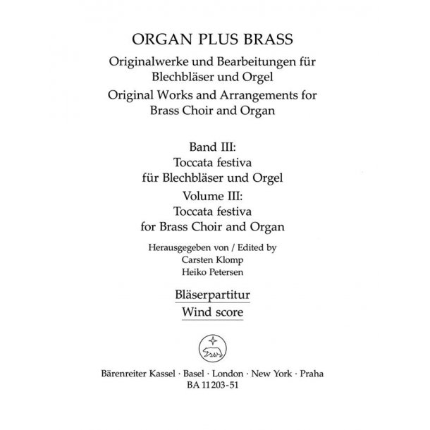 organ plus brass: Toccata festiva - 