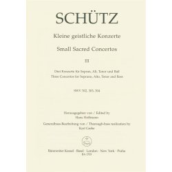 Kleine geistliche Konzerte - Sch&uuml;tz, Heinrich