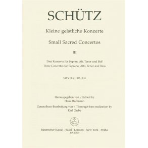 Kleine geistliche Konzerte - Schütz, Heinrich