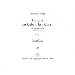 Historia der Geburt Jesu Christi - Schütz, Heinrich