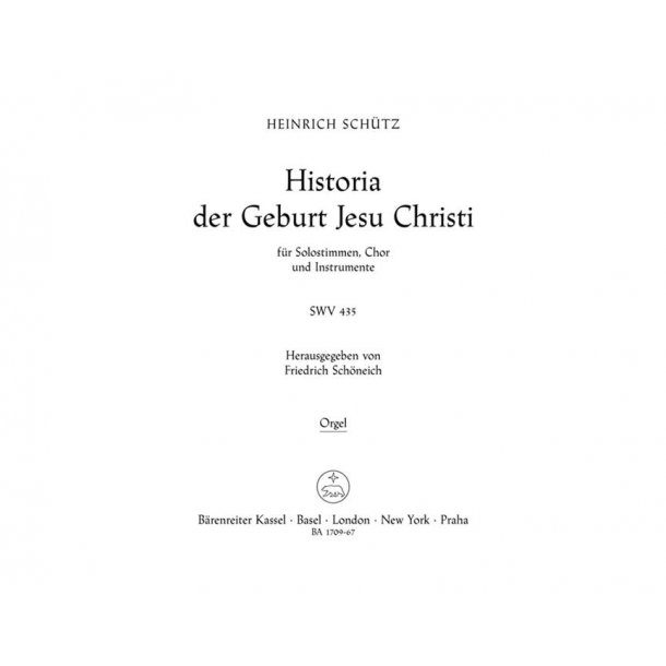 Historia der Geburt Jesu Christi - Sch&uuml;tz, Heinrich