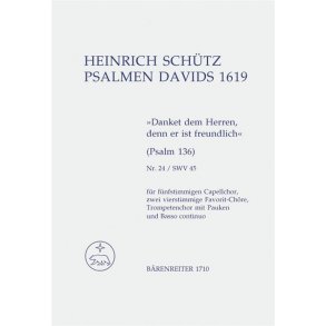 Danket dem Herren, denn er ist freundlich - Schütz, Heinrich