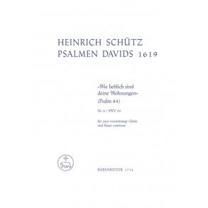 Wie lieblich sind deine Wohnungen - Schütz, Heinrich