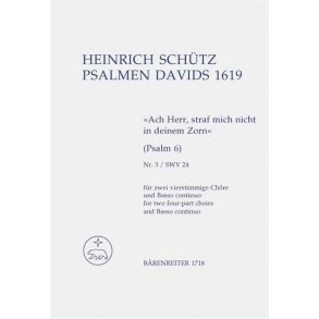 Ach Herr, straf mich nicht in deinem Zorn - Schütz, Heinrich
