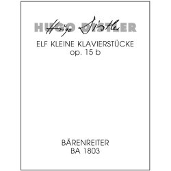 Elf kleine Klavierst&uuml;cke - Distler, Hugo