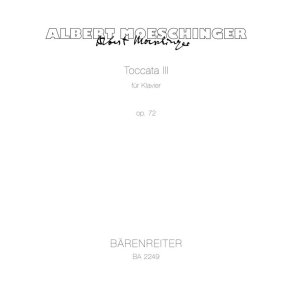 Toccata - Moeschinger, Albert