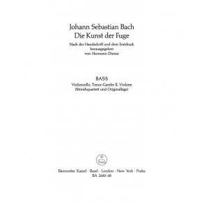 The Art of Fugue - Bach, Johann Sebastian
