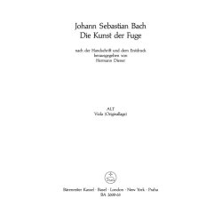 The Art of Fugue - Bach, Johann Sebastian