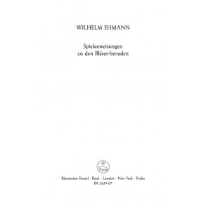 Bläser.-Intraden zum Wochenlied - 