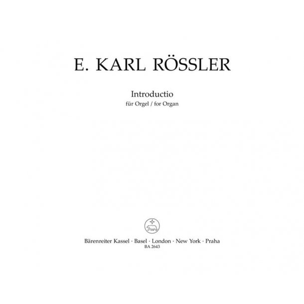 Introductio - R&ouml;ssler, Ernst Karl