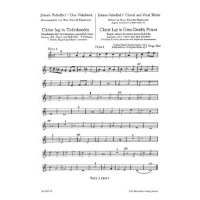 Christ lay in grim death's prison - Pachelbel, Johann