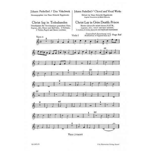 Christ lay in grim death's prison - Pachelbel, Johann