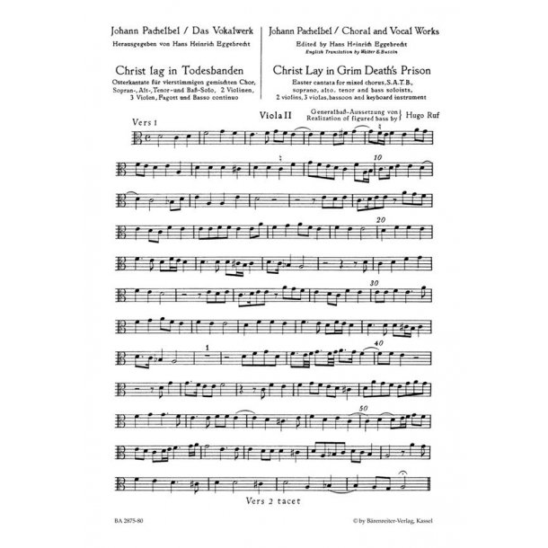 Christ lay in grim death's prison - Pachelbel, Johann