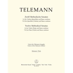 Zw&ouml;lf Methodische Sonatas - Telemann, Georg Philipp