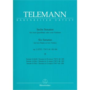 Six Sonatas - Telemann, Georg Philipp