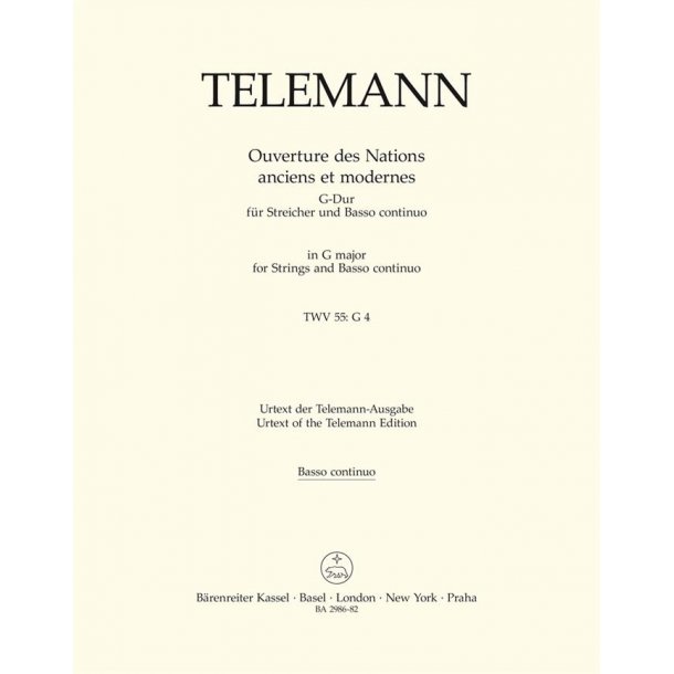 Ouvert&uuml;re des Nations anciens et modernes - Telemann, Georg Philipp