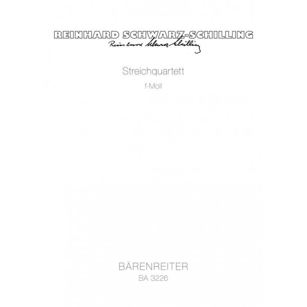 String Quartet - Schwarz-Schilling, Reinhard