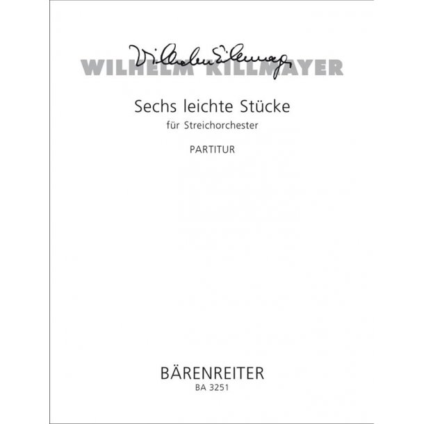 Six easy Pieces - Killmayer, Wilhelm