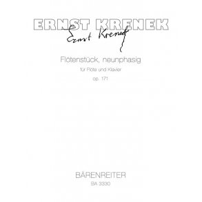 Flute Piece, in nine phases - Krenek, Ernst