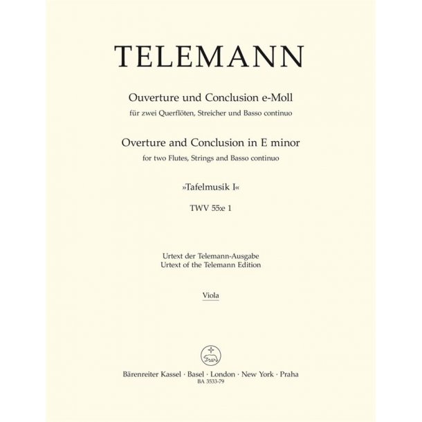 Ouvert&uuml;re und Conclusion - Telemann, Georg Philipp