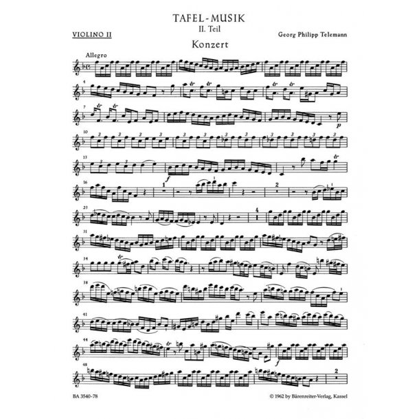Concerto - Telemann, Georg Philipp