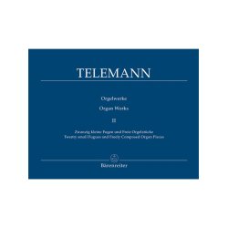 Twenty small Fugues and Freely Composed Organ Pieces - Telemann, Georg Philipp