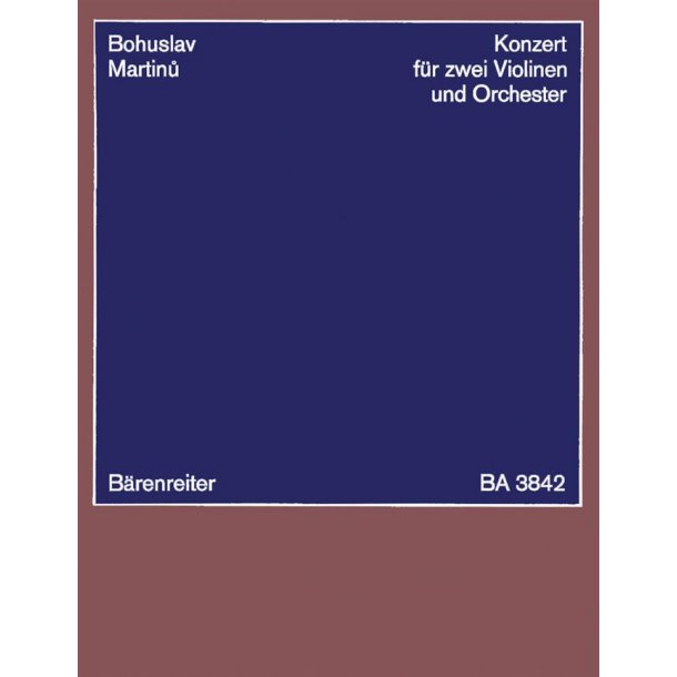Concerto - Martinu, Bohuslav