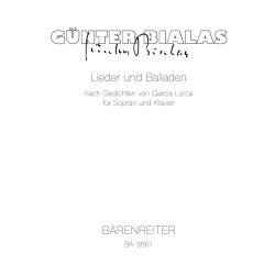 Lieder und Balladen nach Gedichten von Federicio Garcia Lorca - Bialas, G&uuml;nter