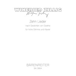 Zehn Lieder - Zillig, Winfried