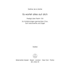 Es wartet alles auf dich - Motte, Diether de la