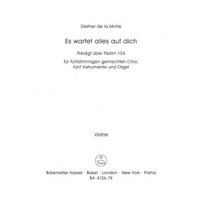 Es wartet alles auf dich - Motte, Diether de la