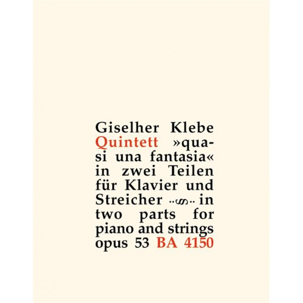 Klavierquintett - Klebe, Giselher
