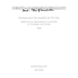 Musique pour les soupers du Roi Ubu - Zimmermann, Bernd Alois