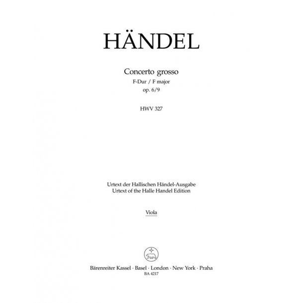 Concerto grosso - H&auml;ndel, Georg Friedrich